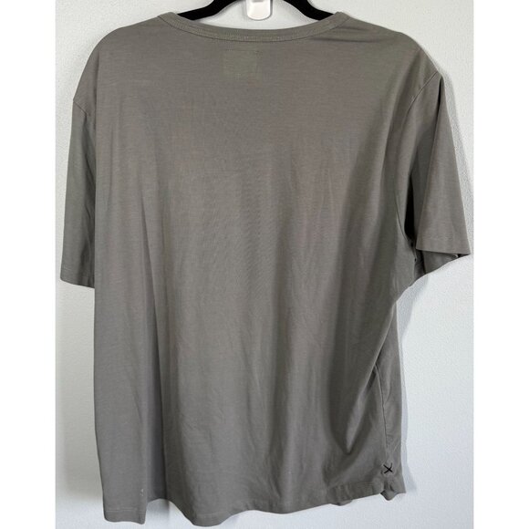 CUTS from Revolve Crew Curve Hem Short Sleeve T-Shirt Gray Mens L Butter Soft - Picture 2 of 9